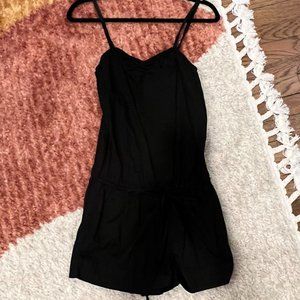 Victoria's Secret PINK Black Romper with Tie Waist